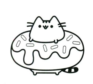 Desenhos de Comida Fofa para Colorir