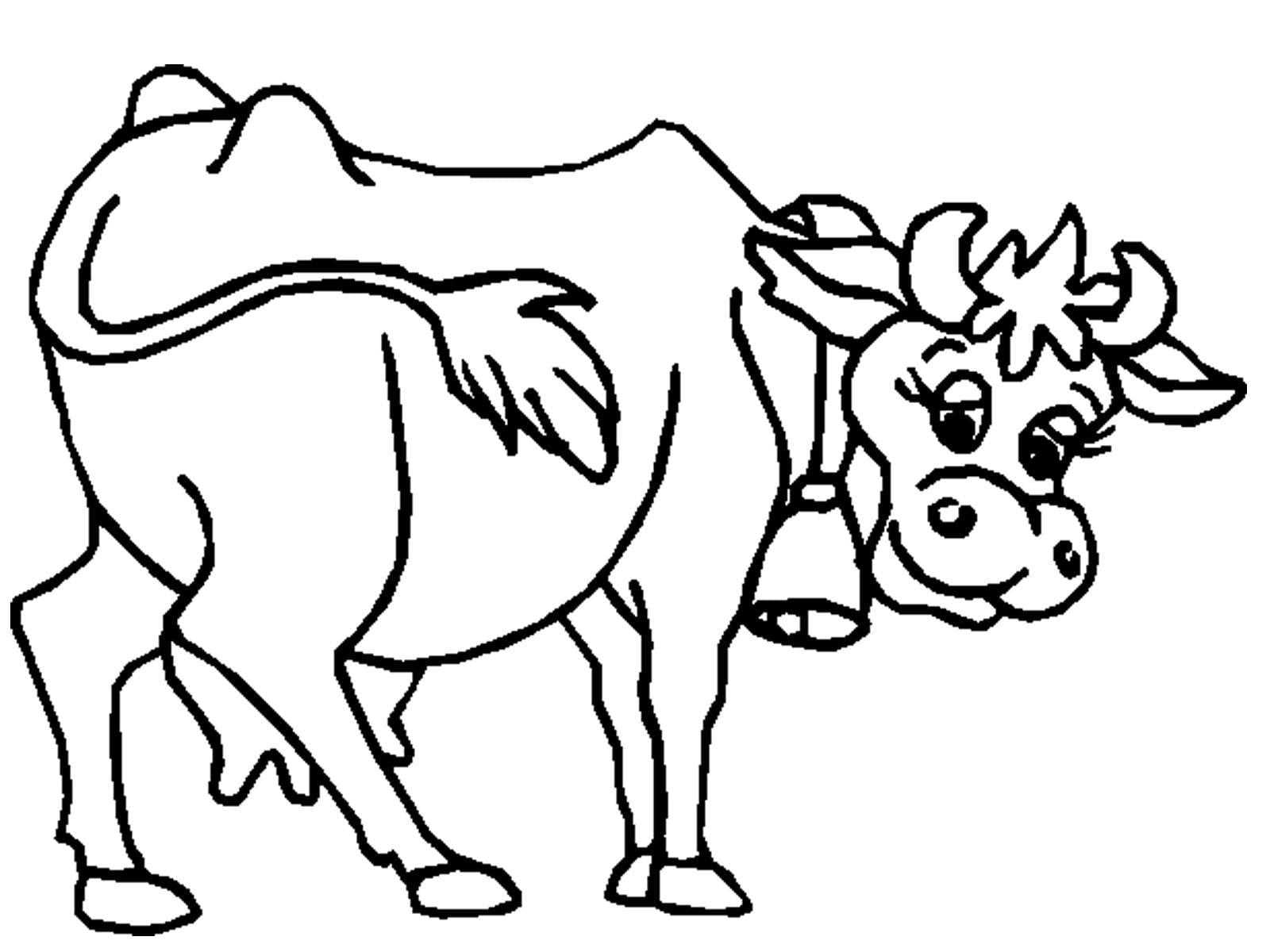 Раскраски Корова - Распечатывайте бесплатно