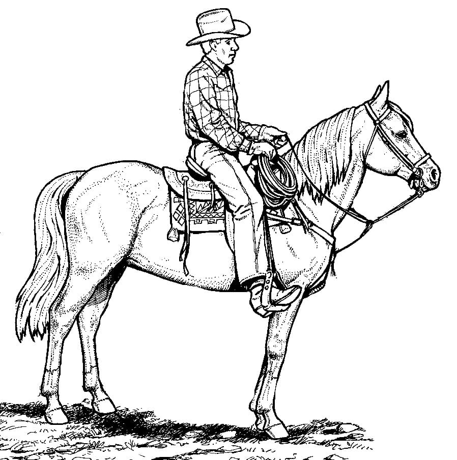Dibujos de Cowboy para Colorear