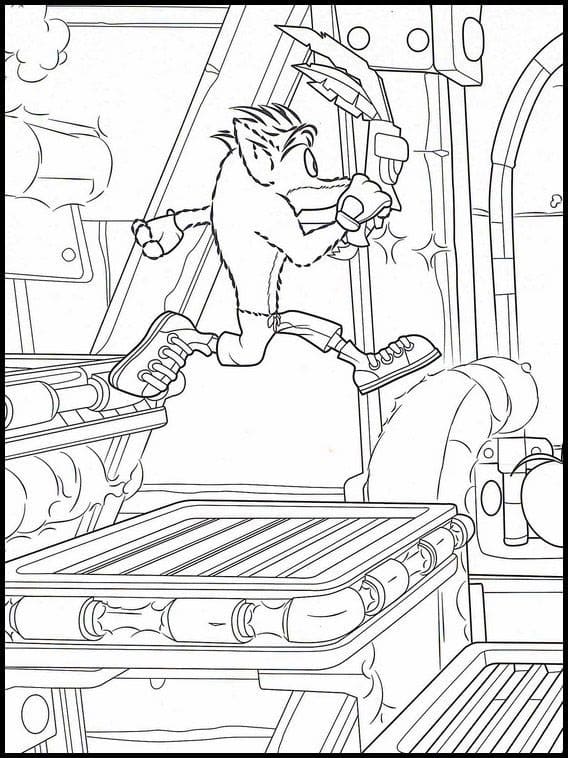 Dibujos de Crash Bandicoot para colorear - 100 imágenes impresión gratis