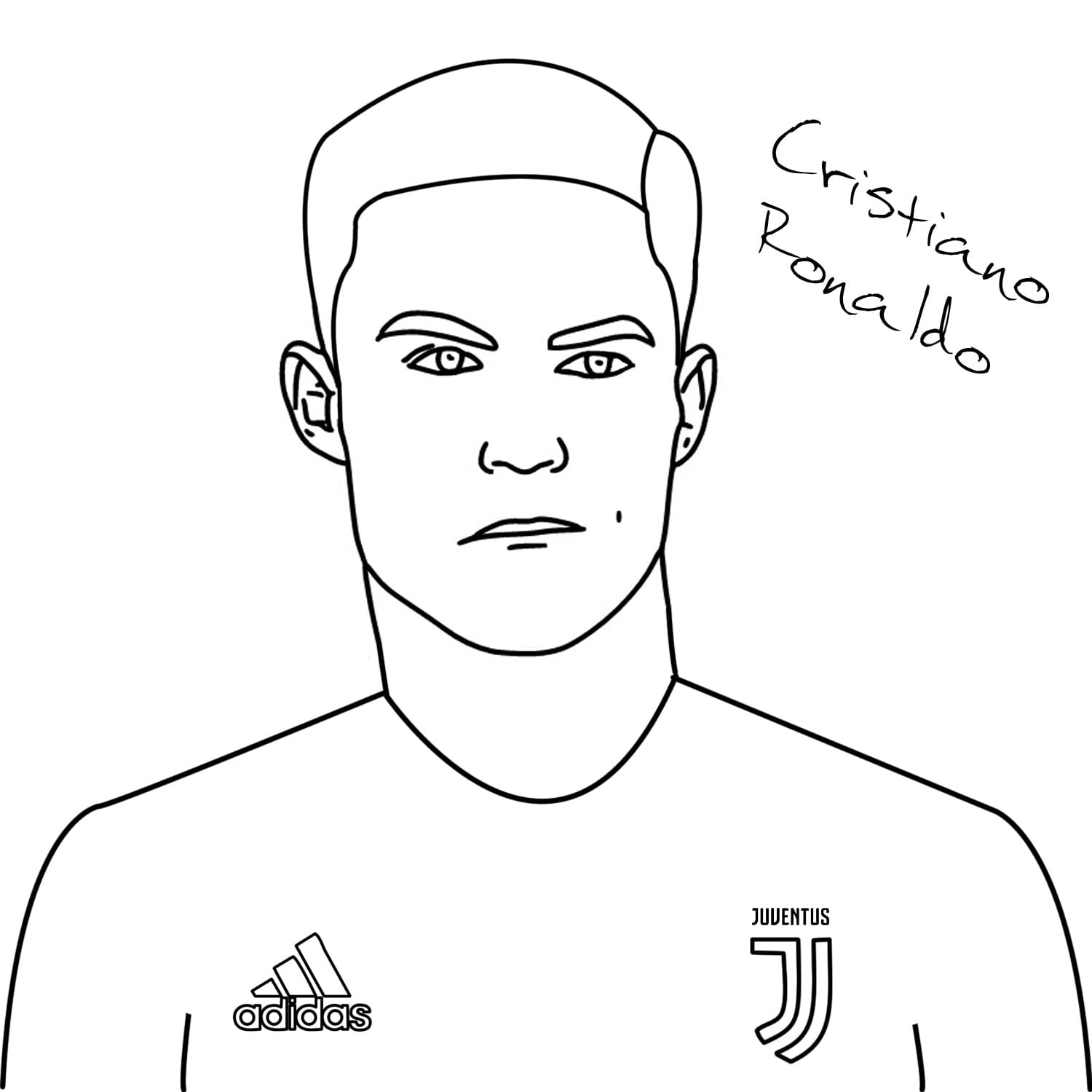 Ausmalbilder Cristiano Ronaldo | Malvorlagen zum Ausdrucken