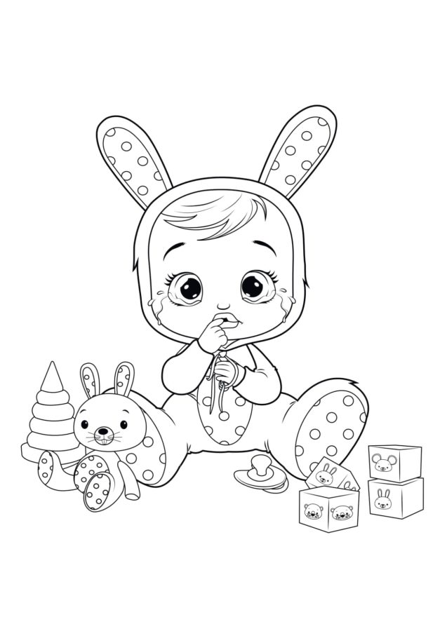 Cry Babies Coloring Pages | 75 Pictures Free Printable