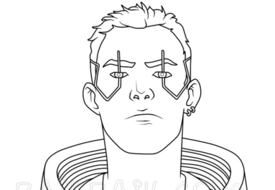 Cyberpunk 2077 Coloring Pages - Free Printable | RASKRASIL.COM
