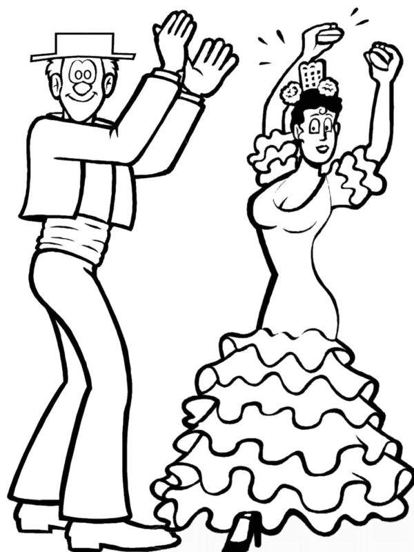 Dancing Coloring Pages | 100 Pictures Free Printable