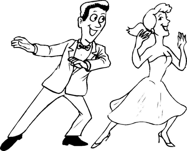 Dancing Coloring Pages | 100 Pictures Free Printable