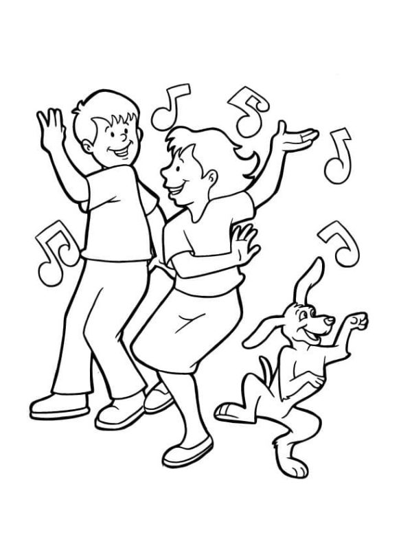 Dancing Coloring Pages 100 Pictures Free Printable