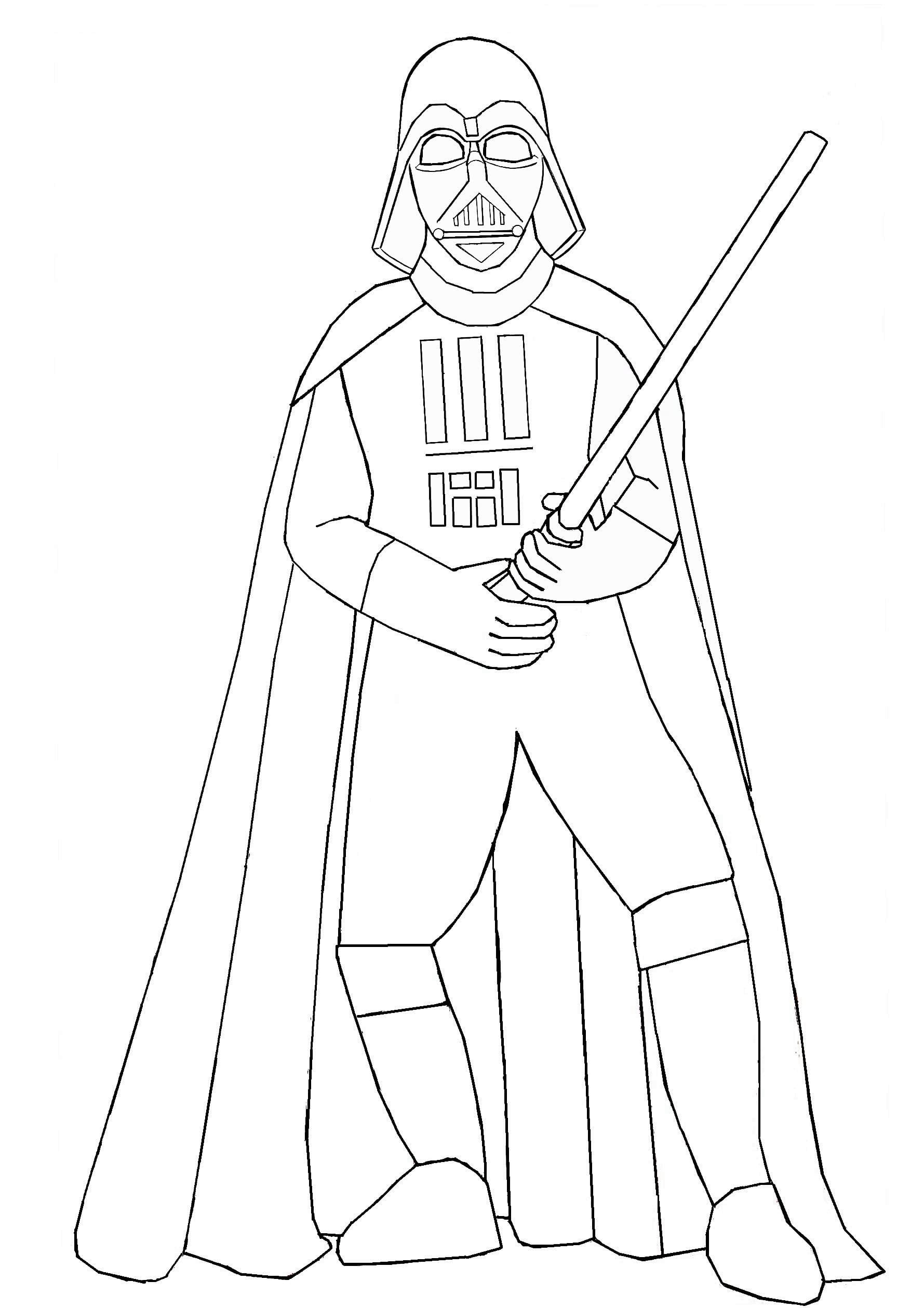 Desenhos de Darth Vader para Colorir - 80 imagens para impressão gratuita