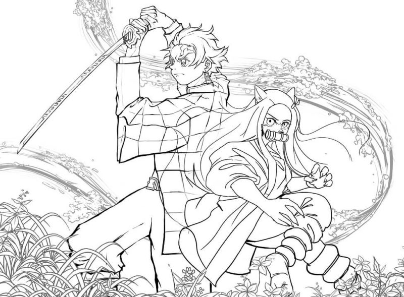 Desenhos do Demon Slayer para Colorir