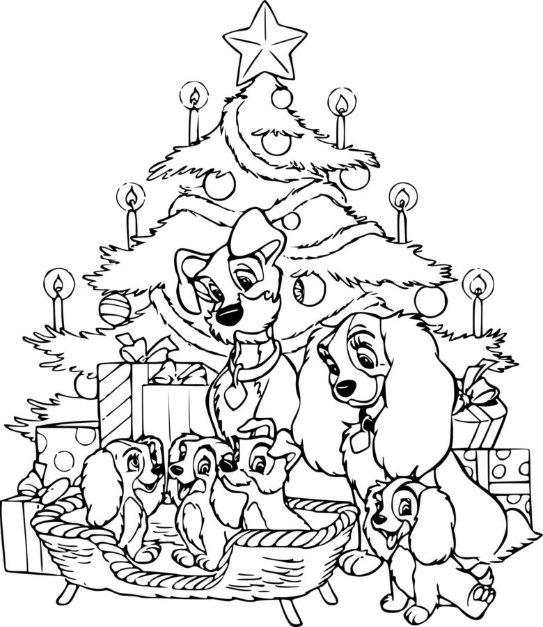Disegni di Natale Disney da colorare - 80 immagini da stampare
