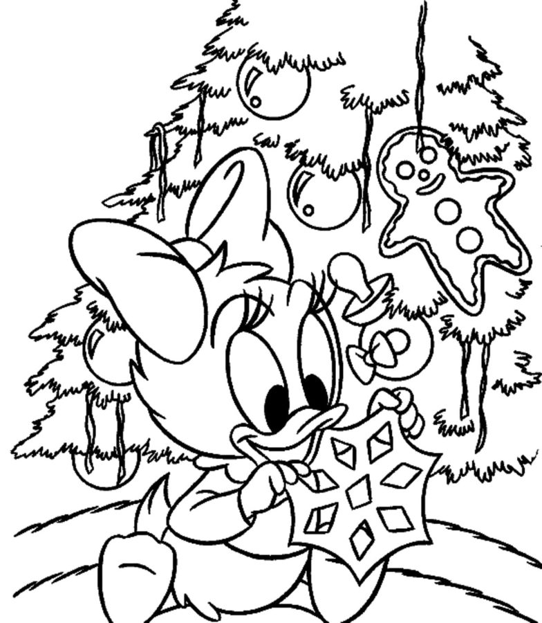 Disegni di Natale Disney da colorare - 80 immagini da stampare