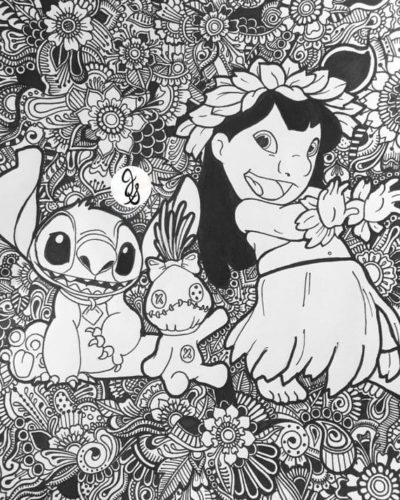 Ausmalbilder Disney für Erwachsene | Malvorlagen zum Ausdrucken