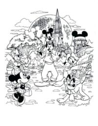 Dibujos para Colorear de Disney para Adultos