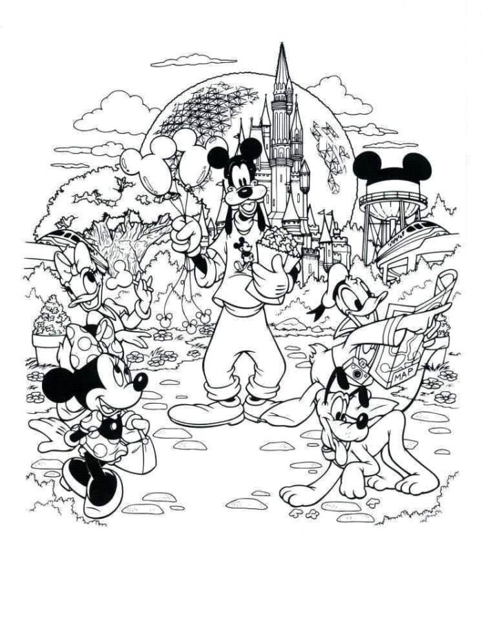 Dibujos para Colorear de Disney para Adultos
