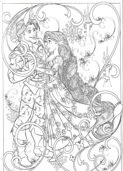 Dibujos para Colorear de Disney para Adultos