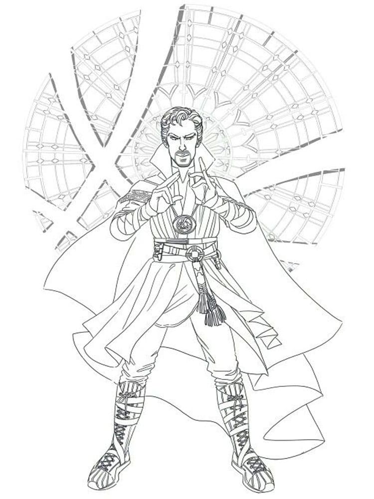 Dibujos de Doctor Strange para Colorear - 90 imágenes para imprimir gratis