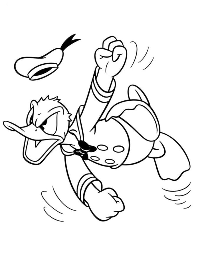 Dibujos de Pato Donald para Colorear