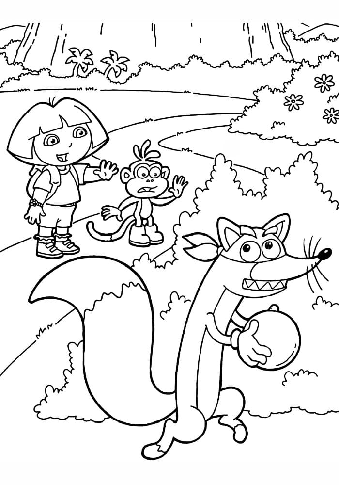 Desenhos do Dora, a Aventureira para colorir - 100 imagens grátis