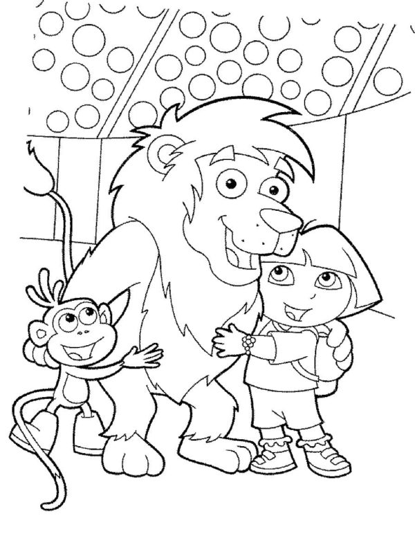 Dora the Explorer Coloring Pages | 100 Pictures Free Printable