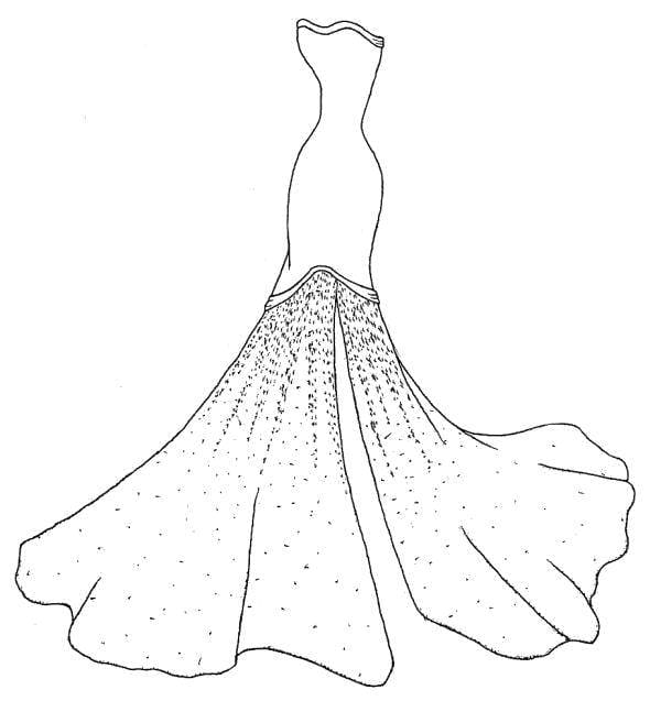 Free Printable Fashion Dress Princess Coloring Page, Sheet and Picture for  Adults and Kids (Girls and Boys) - Babeled.com