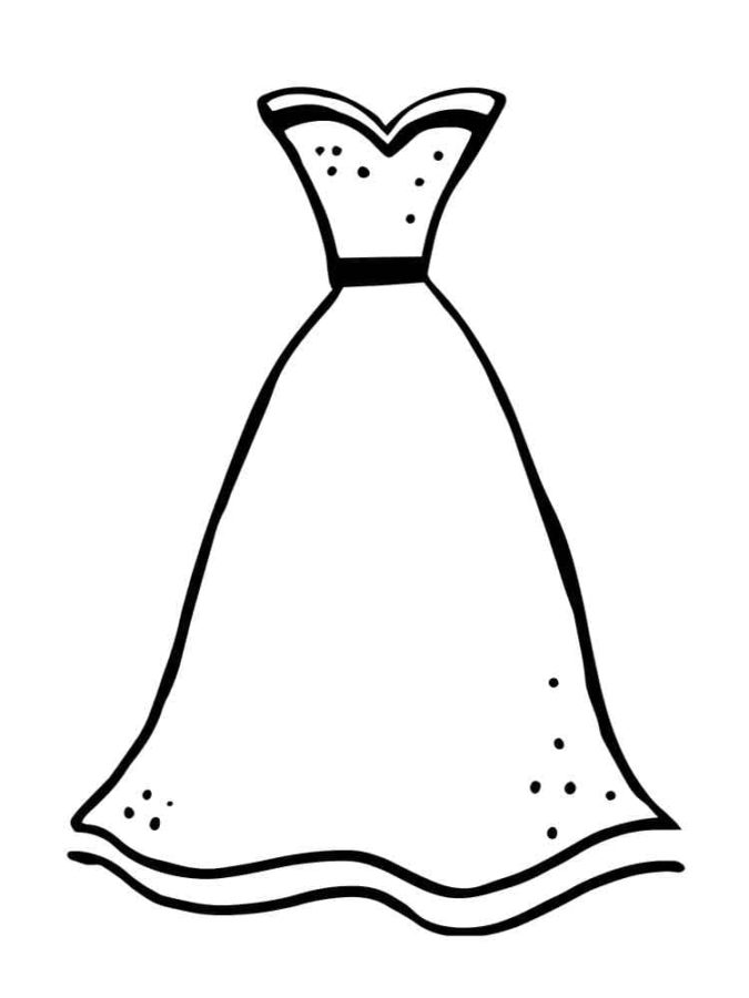 Dress Coloring Pages