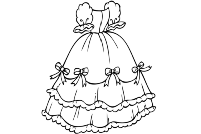 Раскраски Платья | Распечатать бесплатно