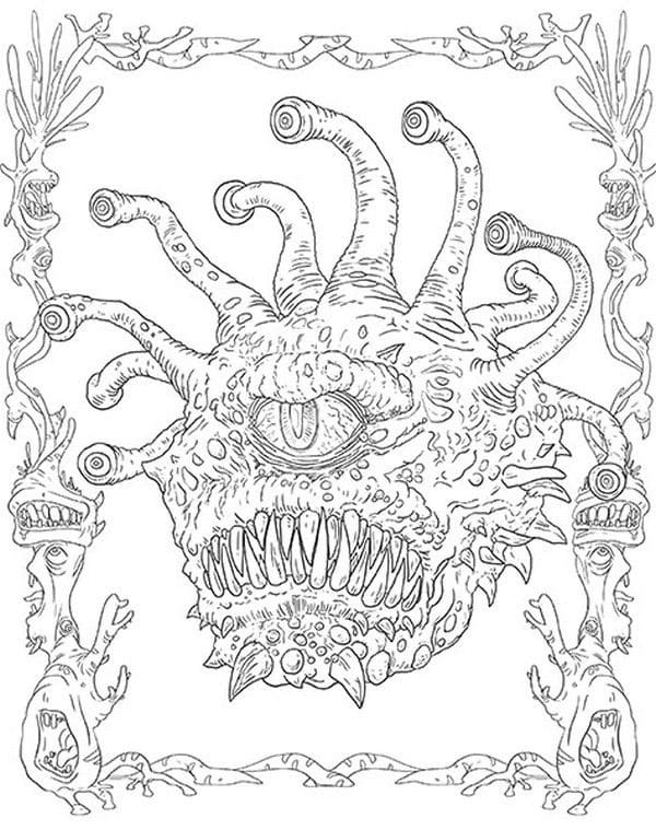 Dungeons and Dragons Coloring Pages | 55 Pictures Free Printable