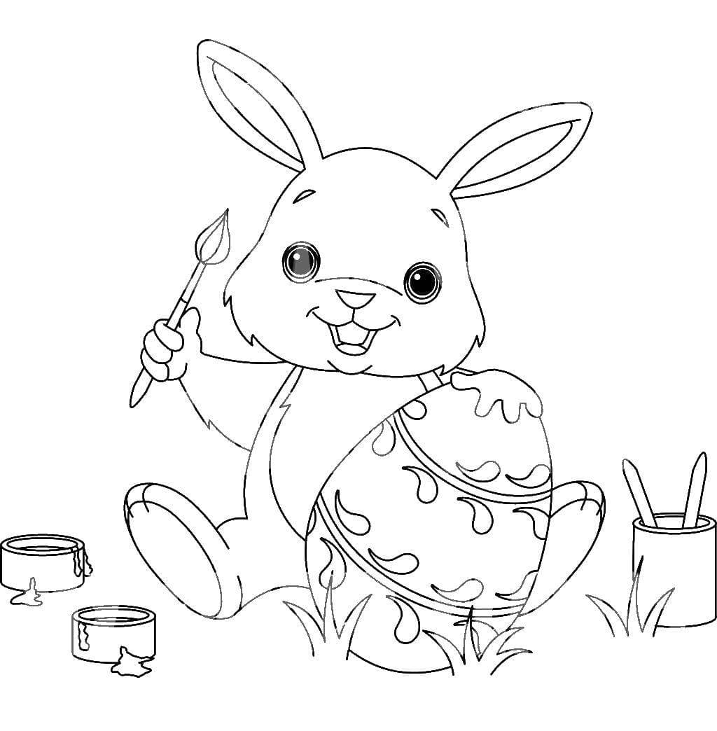 Easter Bunny Coloring Pages   20 images Free Printable