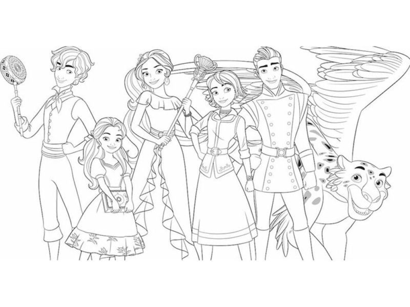 Coloriage Elena D Avalor