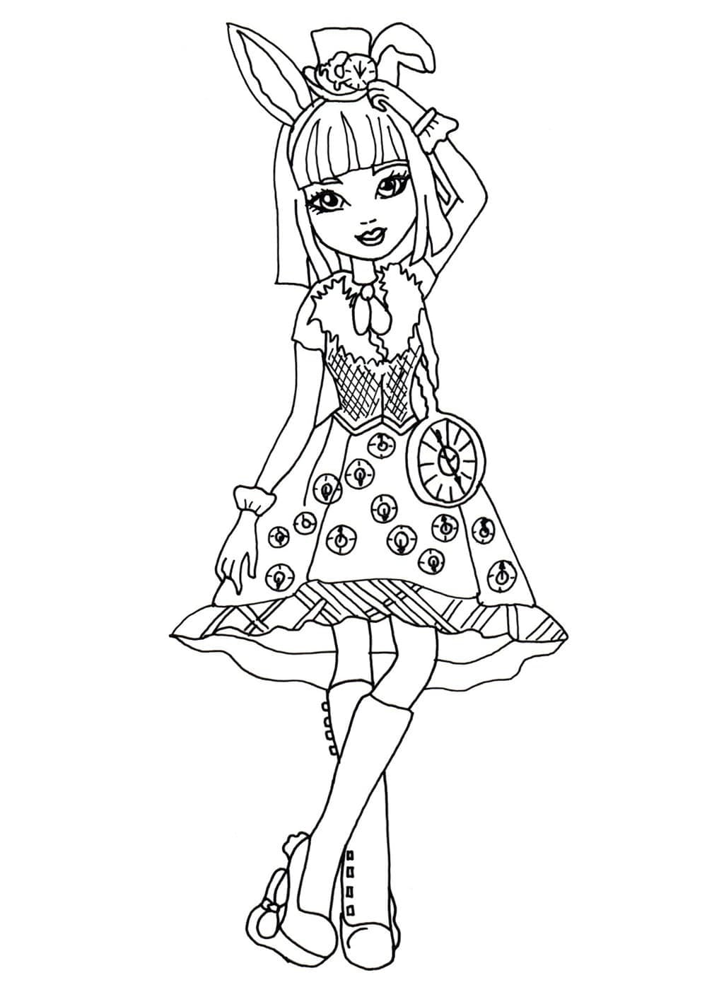 Pintar desenho da Ever After High - Jogos para Meninas