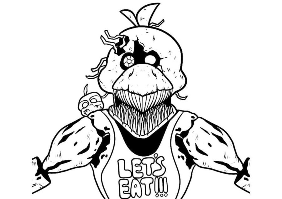 FNAF Chica Coloring Pages