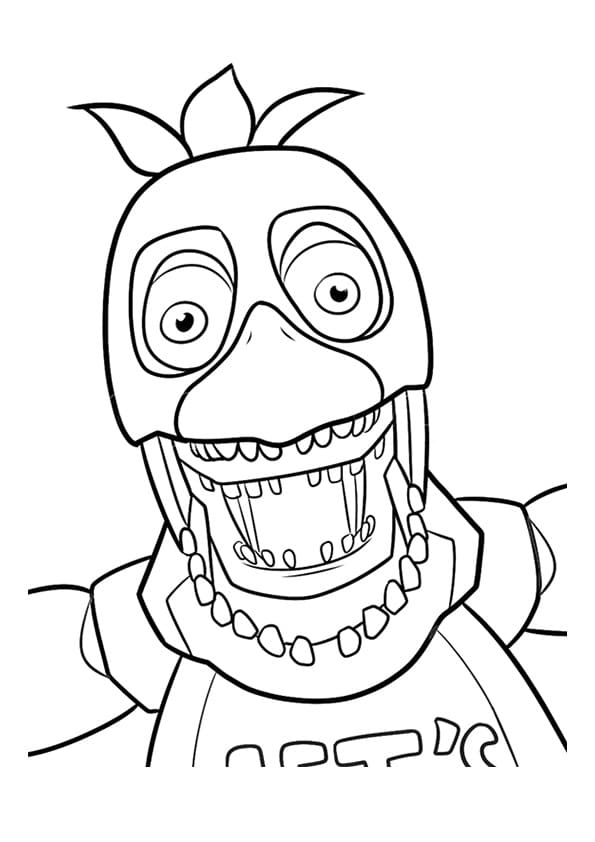 Withered Chica FNAF Coloring Page  Fnaf coloring pages, Pokemon coloring  pages, Coloring pages