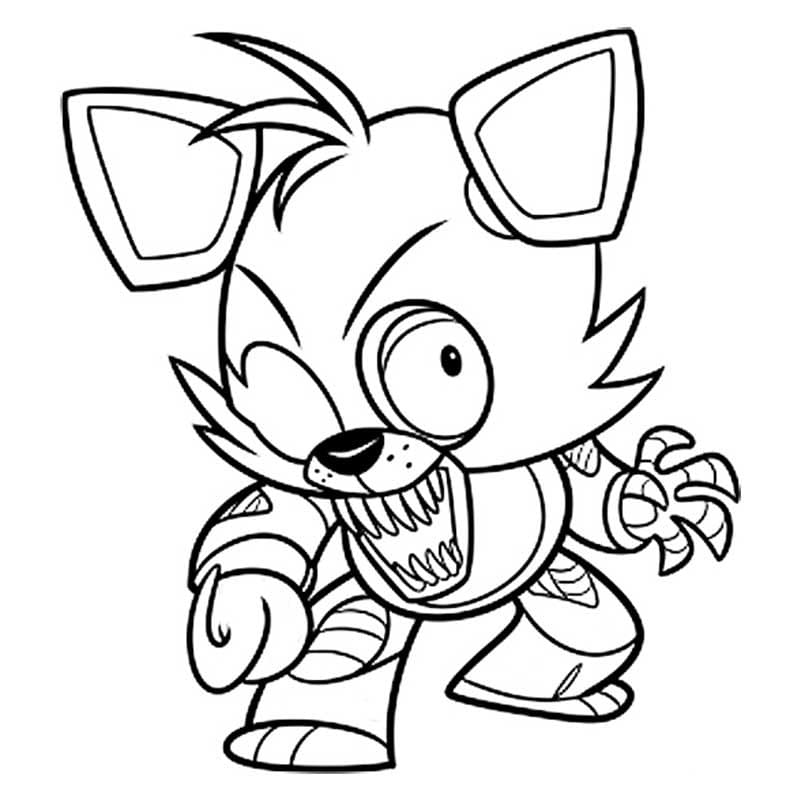 FNAF Foxy Coloring Pages | 60 Pictures Free Printable