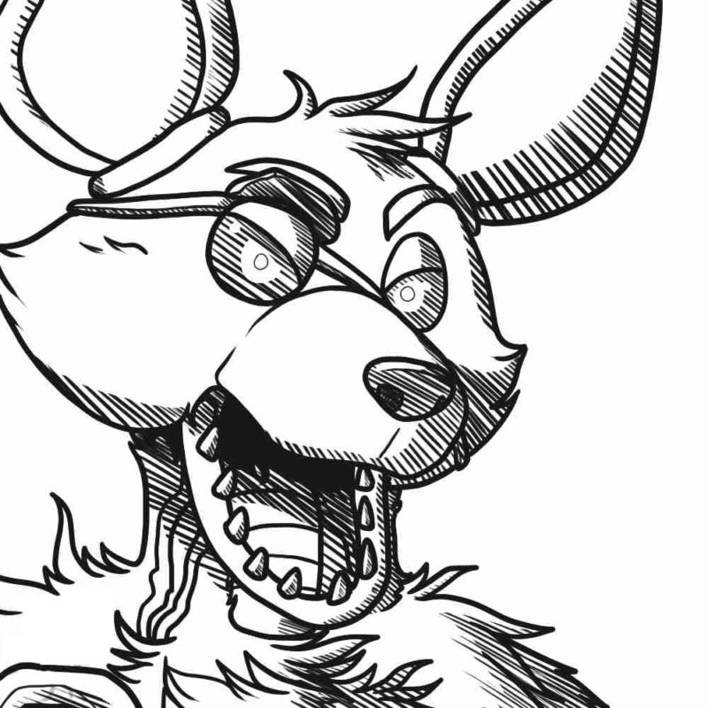 Fnaf Foxy Coloring Pages