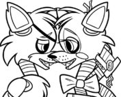 FNAF Foxy Coloring Pages