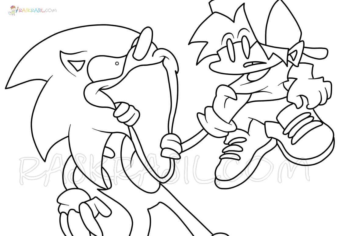 five nights at sonics coloring page