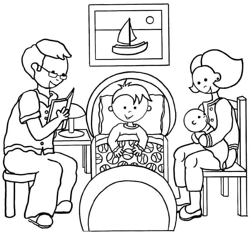 Family Coloring Pages | 100 Pictures Free Printable