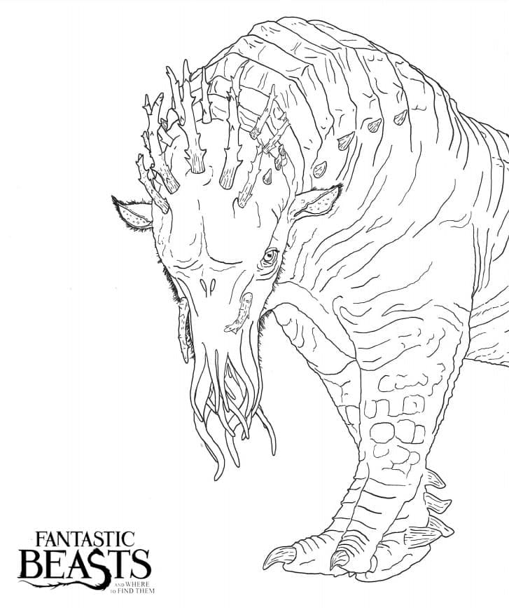 Fantastic Beasts and Where to Find Them Coloring Pages | 60 Pictures Free Printable