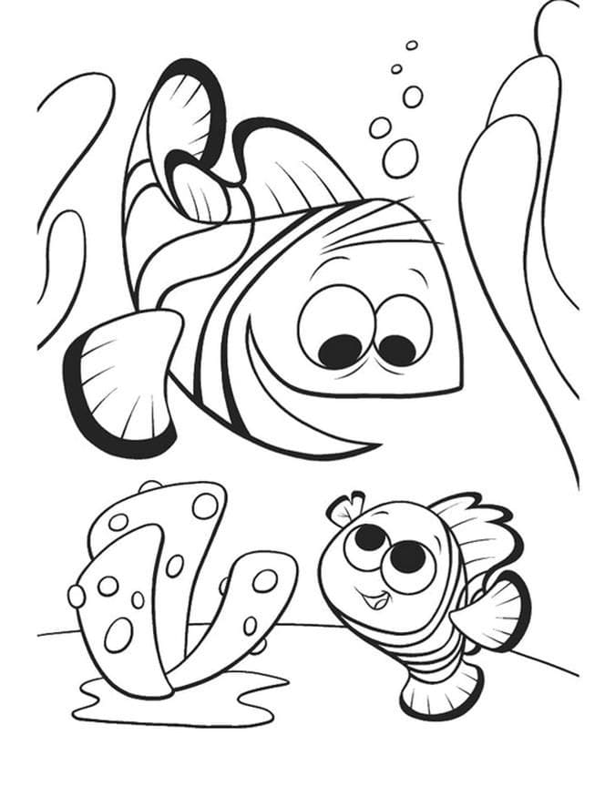 Dibujos de Buscando a Nemo para Colorear