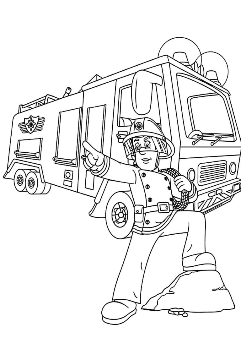 Fireman Sam Coloring Sheets