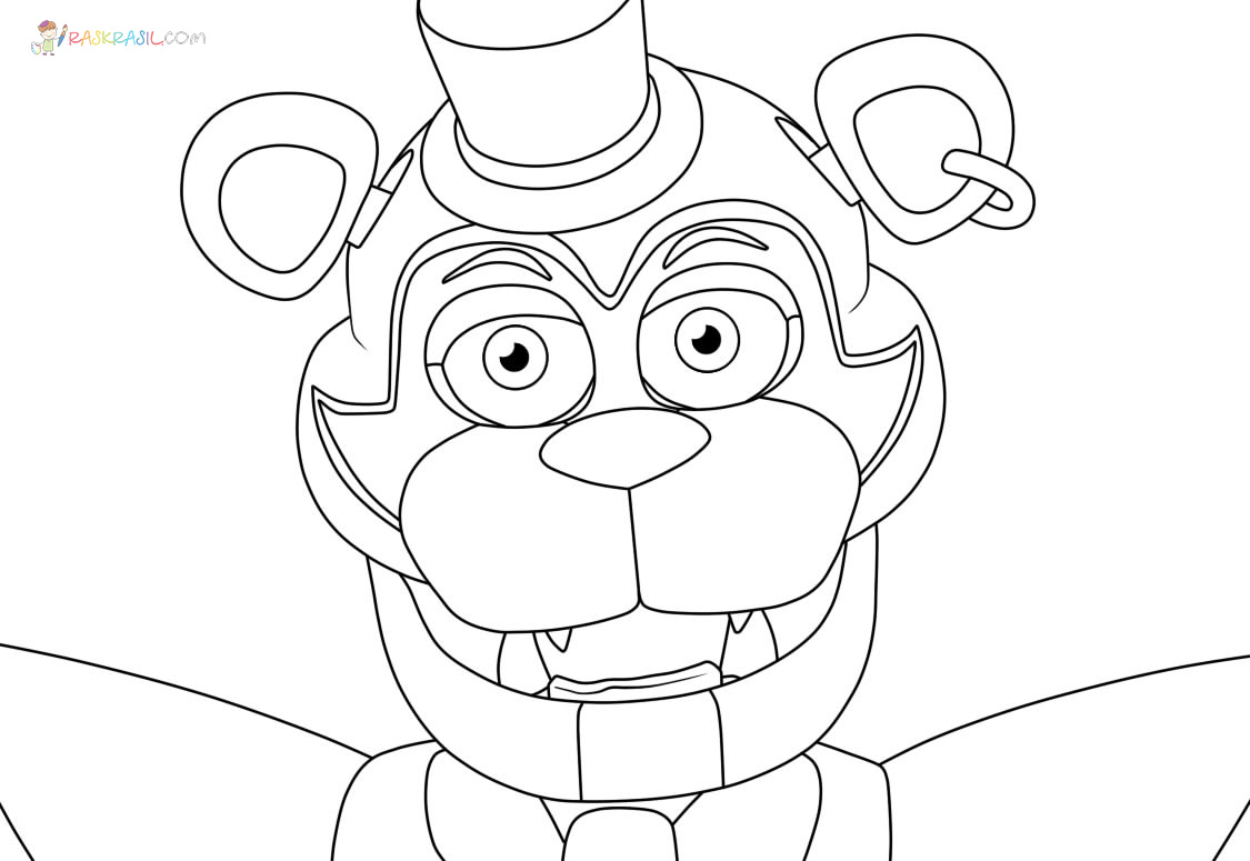 Desenhos para colorir Nightmare Freddy FNAF - Desenhos para colorir grátis  para imprimir