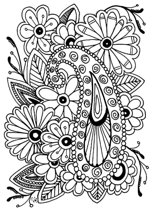 Flowers Coloring Pages for Adults