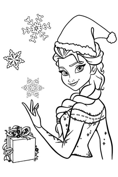 Frozen Christmas Coloring Pages | 30 images Free Printable