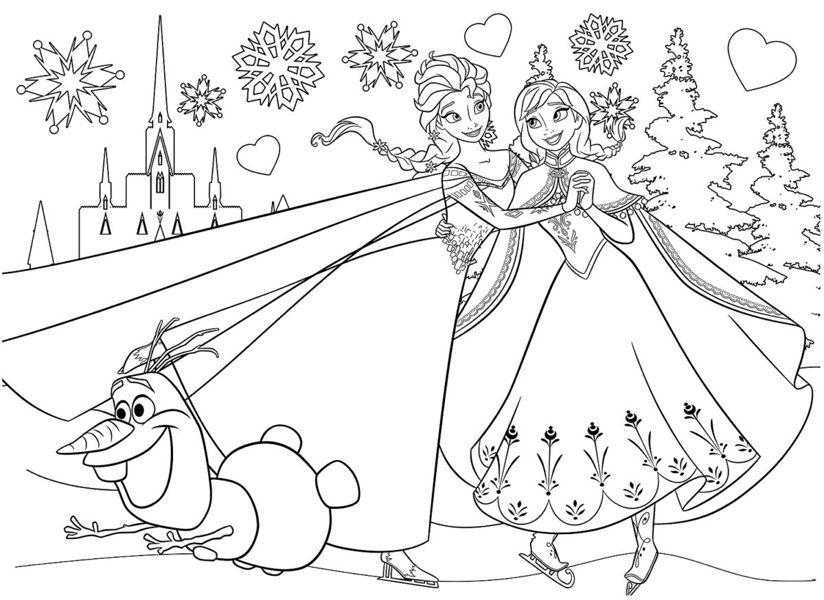 Coloriage La Reine des neiges de Noël - Imprimez gratuitement