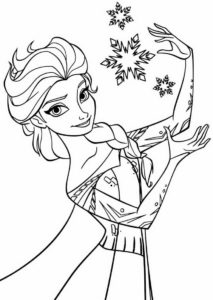 Frozen Christmas Coloring Pages | 30 images Free Printable