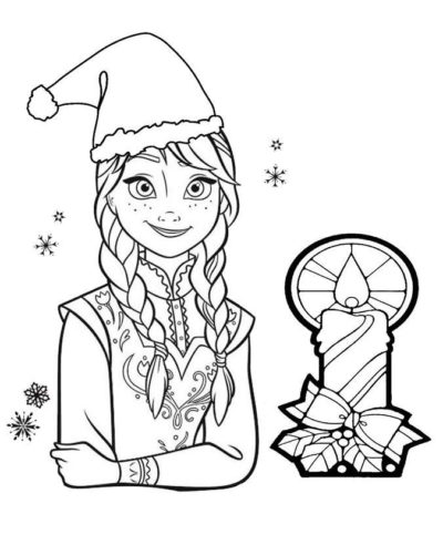 Frozen Christmas Coloring Pages | 30 images Free Printable