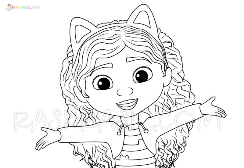 Gabby's Dollhouse Coloring Pages