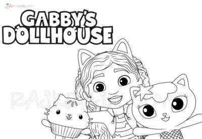 Gabby's Dollhouse Coloring Pages