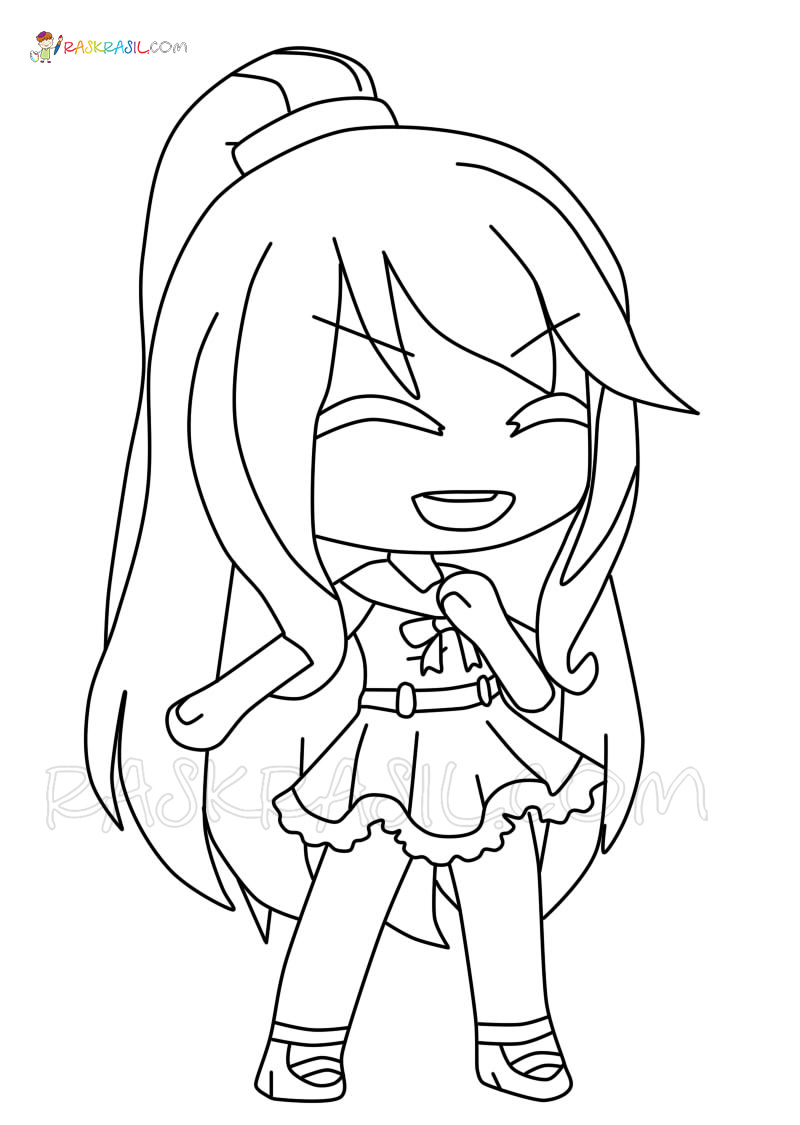 gacha life coloring pages