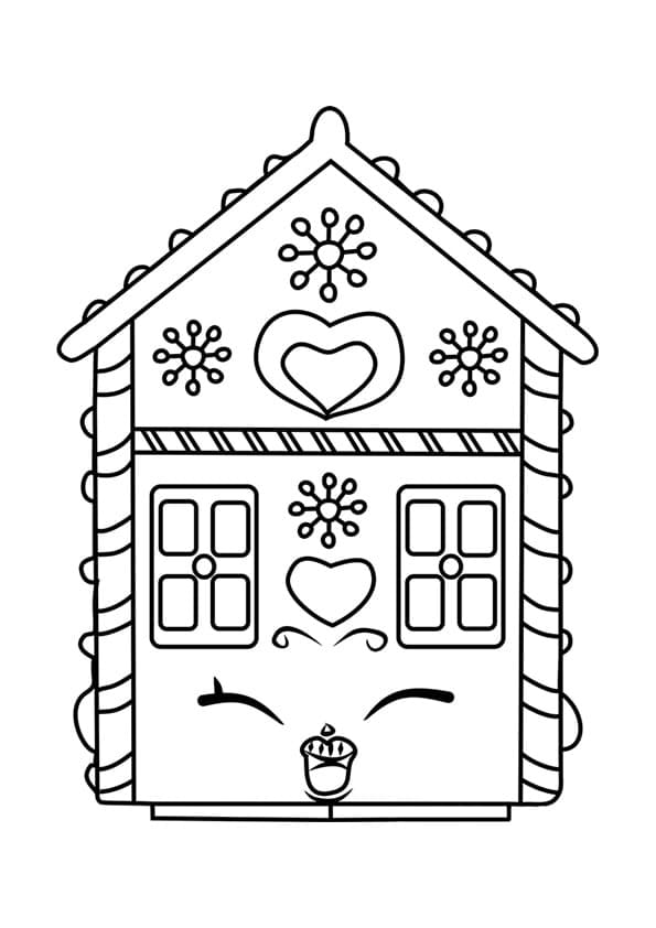 Desenhos de Casa de pão de mel para colorir - 100 imagens para imprimir