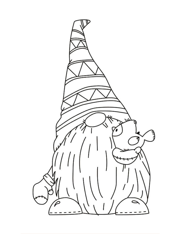 Coloriage Gnome à imprimer